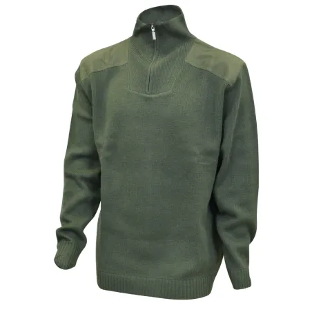 Pull Chasse chiné col camionneur Taille M à 3XL