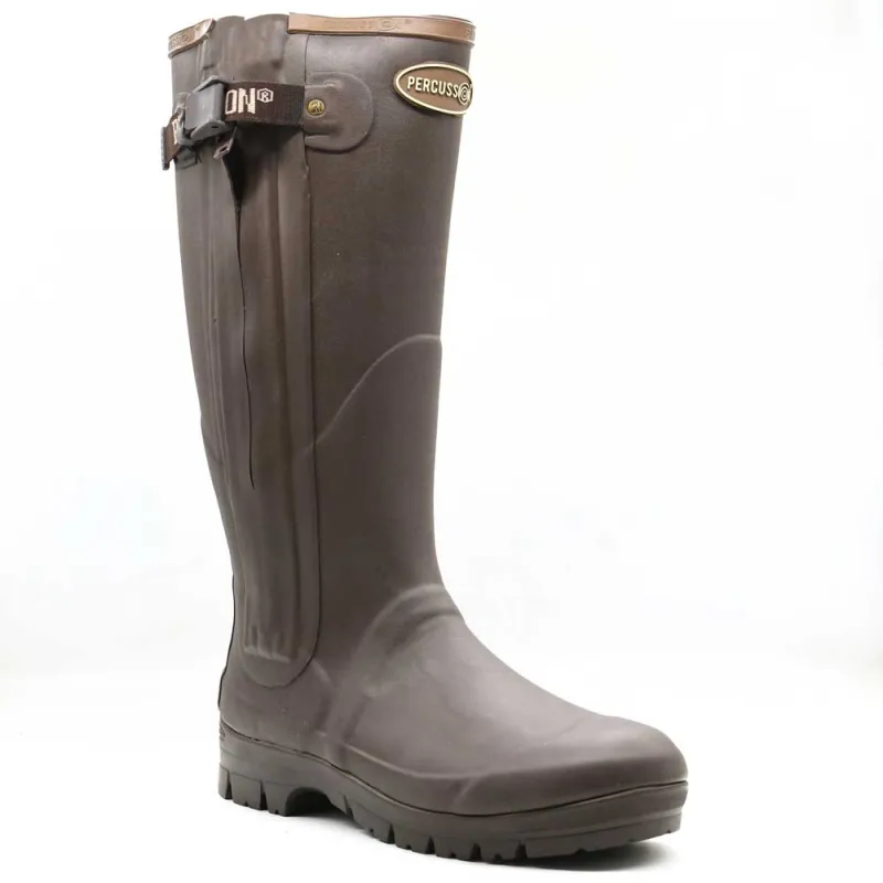 Bottes full zip Rambouillet caoutchouc marron 37 à 47