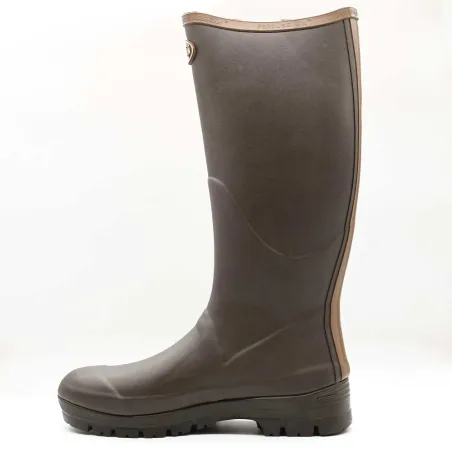 Bottes full zip Rambouillet caoutchouc marron 37 à 47