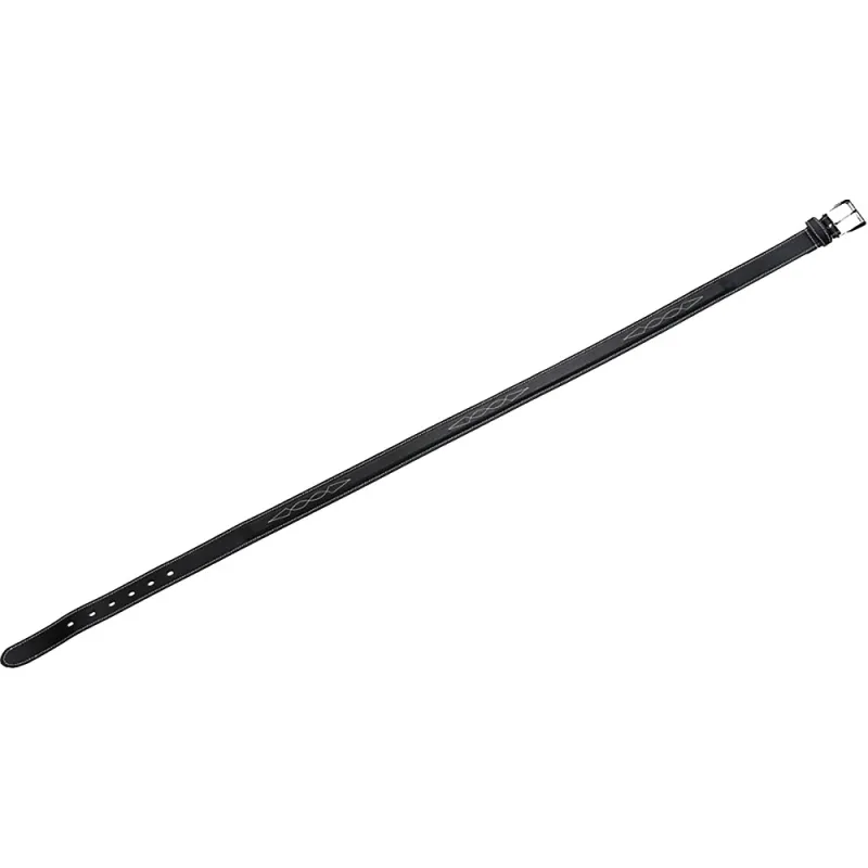 Ceinture d'équitation en cuir Noir 90cm