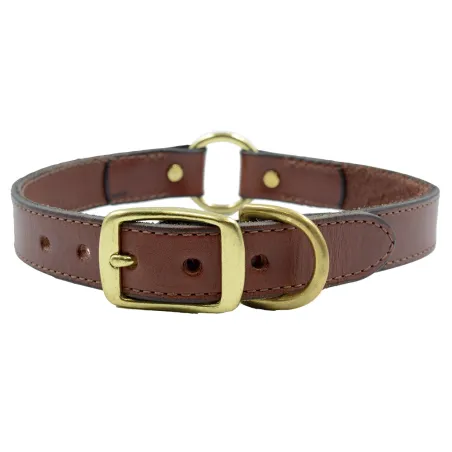 Collier cuir noisette 4 tailles