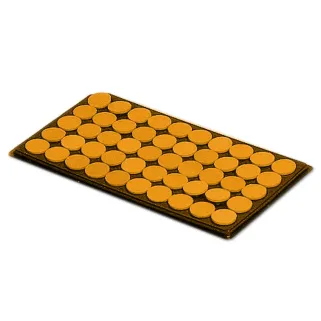 Bouton lapin ou lièvre orange – Lot de 100 Ø16mm