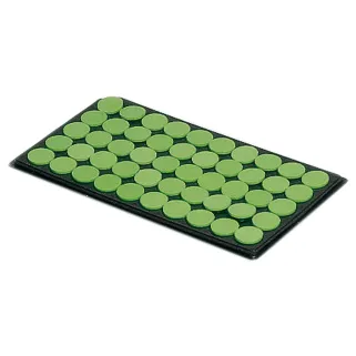 Bouton lapin ou lièvre vert – Lot de 100 Ø16mm