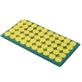 Bouton lapin ou lièvre jaune – Lot de 100 Ø16mm