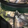Tabouret-seau pivotant camouflage rembourré 25L rangement 45x30cm
