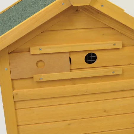 Poulailler bois Avistar 2 poules 80 X 47 X H 77 cm