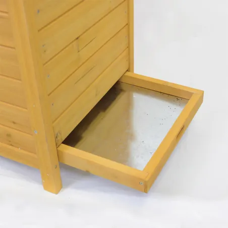 Poulailler bois Avistar 2 poules 80 X 47 X H 77 cm