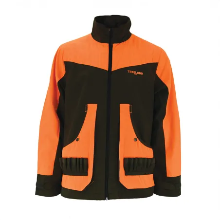Veste Treeland Ouverture déperlante orange marron S à 3XL