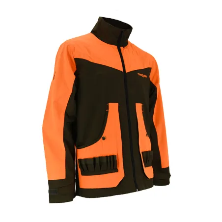 Veste Treeland Ouverture déperlante orange marron S à 3XL