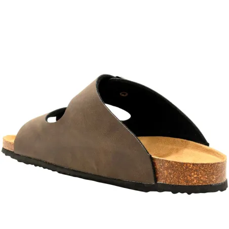 Sandales Tristan double bride réglables marron 40 à 45