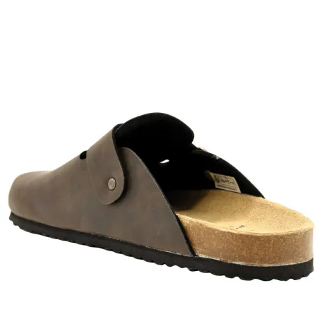 Sabots ouverts Pinosol confort synthéthique effet cuir marron 41 à 46