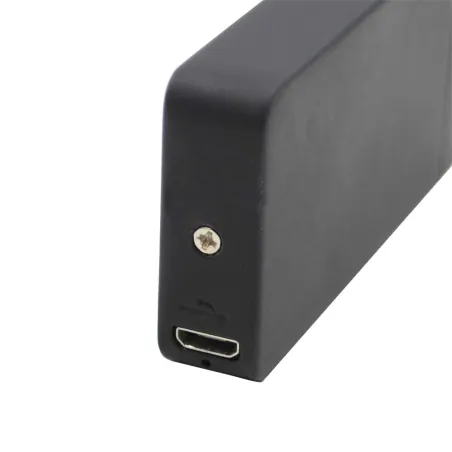 Briquet tempête électrique soft touch alu noir 7 x 3,5 x 1,2 cm