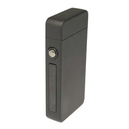Briquet tempête électrique soft touch alu noir 7 x 3,5 x 1,2 cm