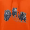 Sweat à capuche orange sangliers Bartavel Taille M à 3XL