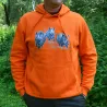 Sweat à capuche orange sangliers Bartavel Taille M à 3XL