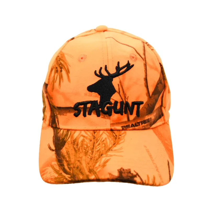 Casquette brodée polyester camo orange blaze taille unique
