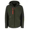 Veste Softshell Trystan Kaki/Noir Herock M à 3XL – Déperlante & robuste