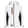 Veste Softshell Trystan Blanc/Noir Herock M à 3XL – Coupe-vent & déperlante