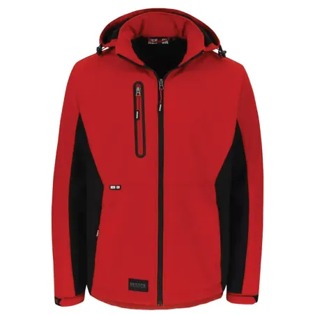 Veste Softshell Trystan Rouge/Noir Herock M à 3XL – Chaude & résistante