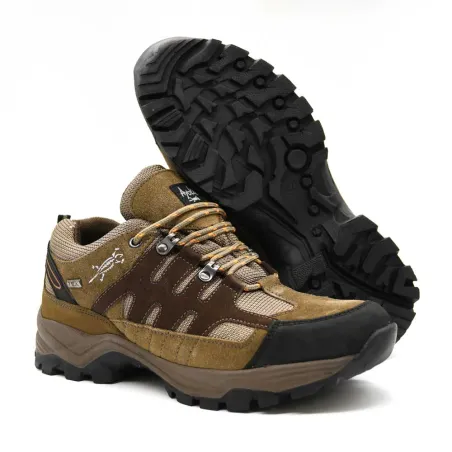 Chaussures Ayoka Mire marron cuir toile randonnée