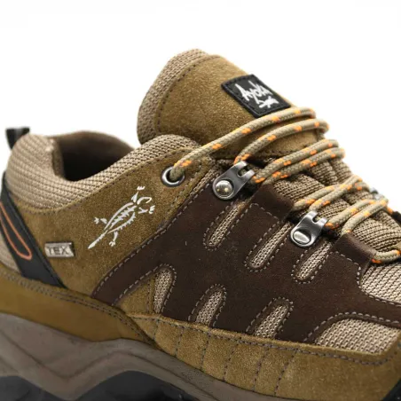 Chaussures Ayoka Mire marron cuir toile randonnée