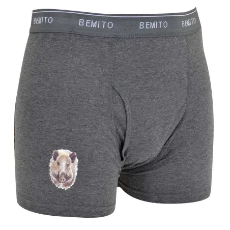 Lot 3 Boxers canard cerf sanglier élastique coton doublé M à 3XL