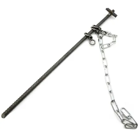 Kit fixation piège lacet – piquet, chaîne et attaches