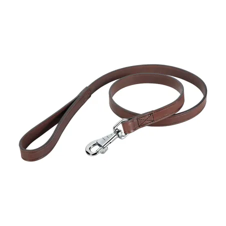 Laisse cuir double 120 cm Stepland – marron