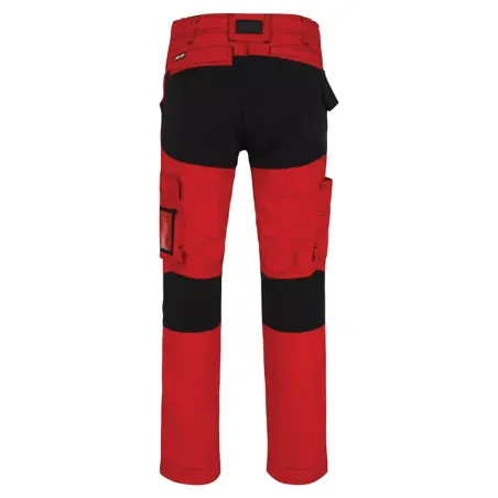 Pantalon Hector rouge Herock – ripstop, stretch 4 sens, multi-poches