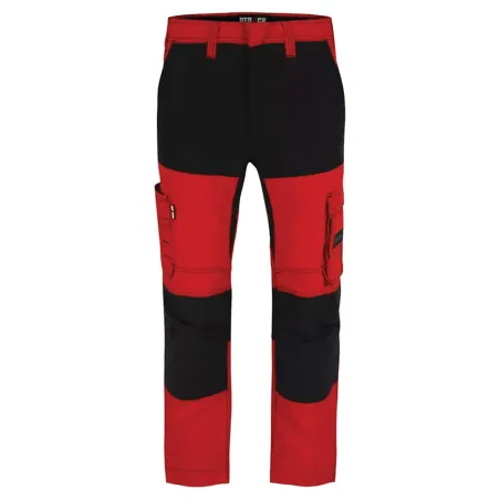 Pantalon Hector rouge Herock – ripstop, stretch 4 sens, multi-poches