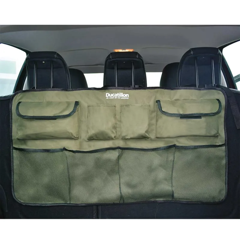 Organiseur Coffre Multi-Poches polyester 600D kaki 46 X 95 cm - Ducatillon