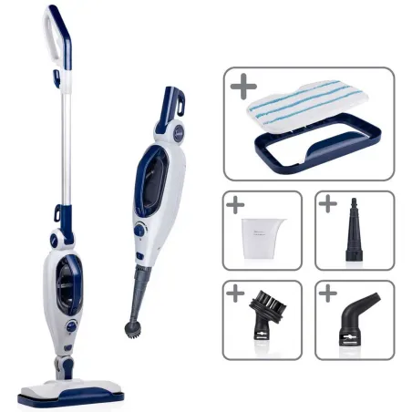 Balai vapeur 2-en-1 nettoyeur à vapeur 1300W
