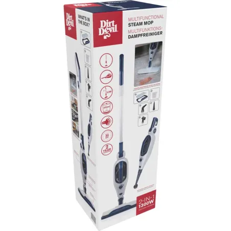 Balai vapeur 2-en-1 nettoyeur à vapeur 1300W