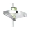 Etagère de douche télescopique acier inoxydable 3 tablettes d'angle