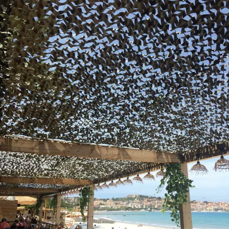 Filet de camouflage et d'ombrage renforcé Bartavel camouflage CE