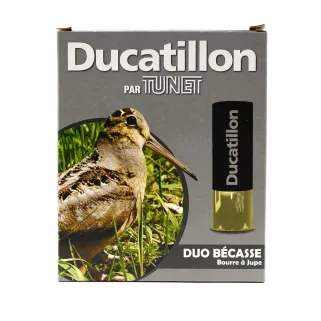 Lot de 100 Cartouches 12/70 bourre jupe "Duo Bécasse" 38g 358m/s