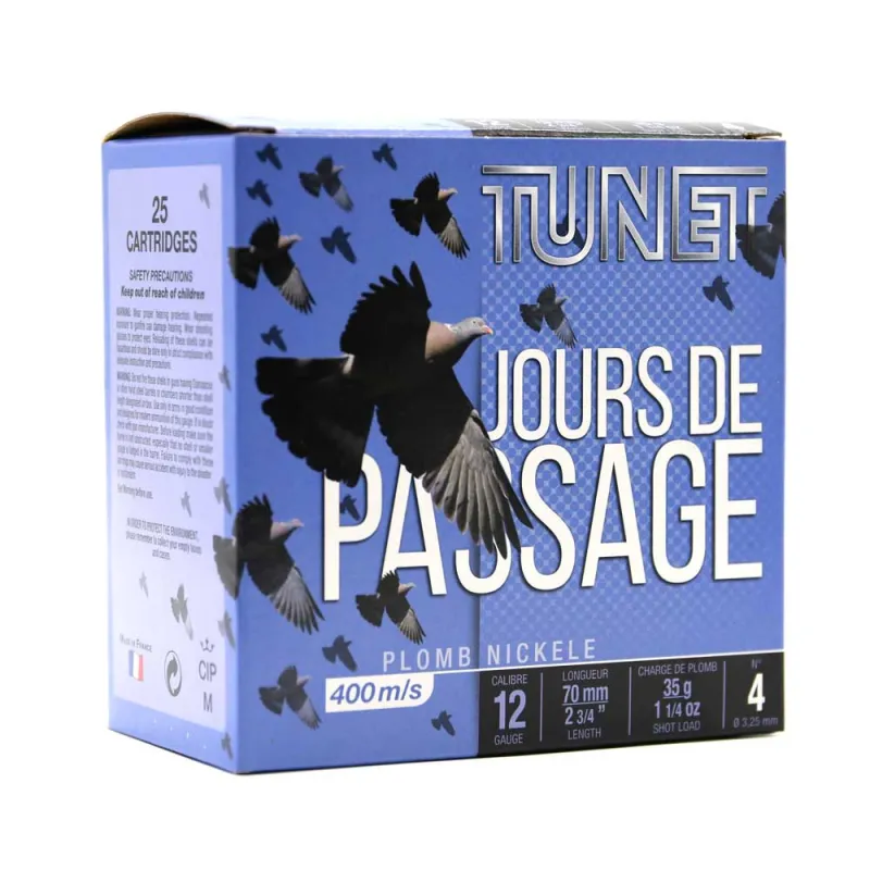 Cartouches Jours de Passage 12/70 35g culot 25 pb4