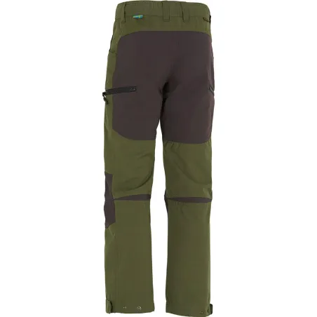 Pantalon chasse enfant Lynx polyester coton vert 6 à 16 ans