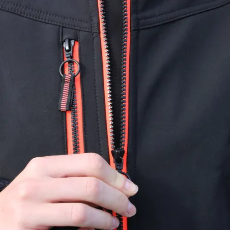 Veste softshell femme Alba 4 poches polyester noir XXS à 2XL