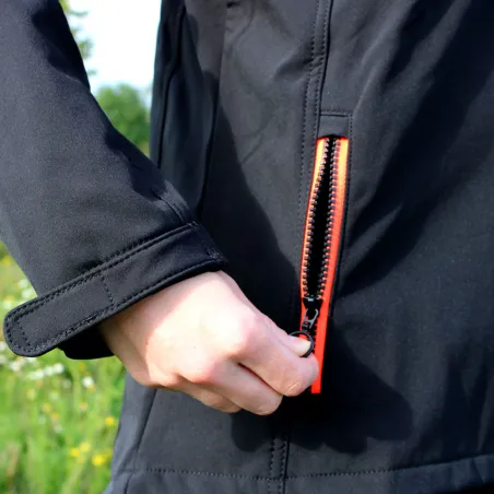 Veste softshell femme Alba 4 poches polyester noir XXS à 2XL