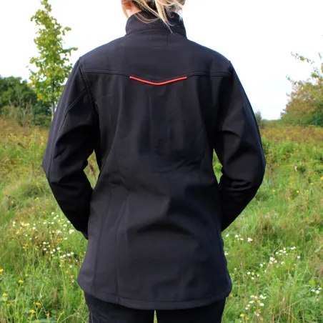 Veste softshell femme Alba 4 poches polyester noir XXS à 2XL