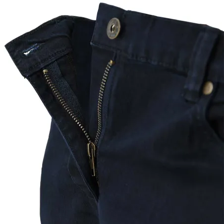 Jeans femme coupe confort coton polyester bleu foncé 38 à 54