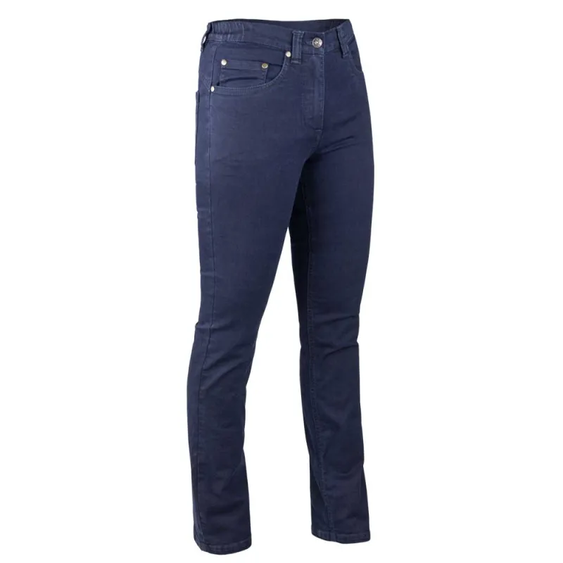 Jeans femme coupe confort coton polyester bleu foncé 38 à 54
