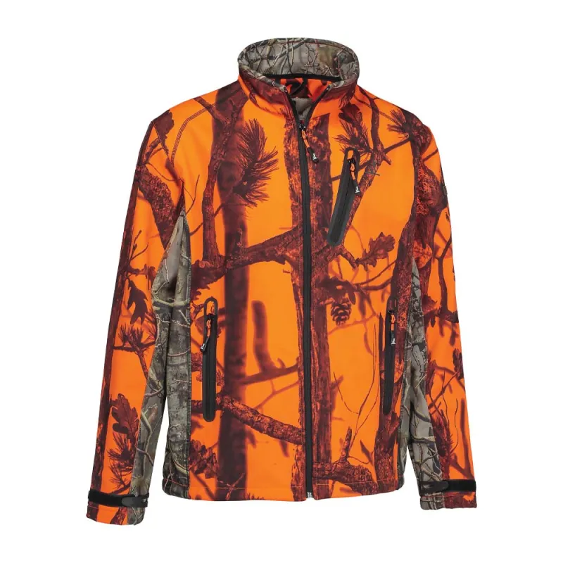 Blouson enfant Softshell Ghostcamo 3 poches polyester 6 à 16 ans