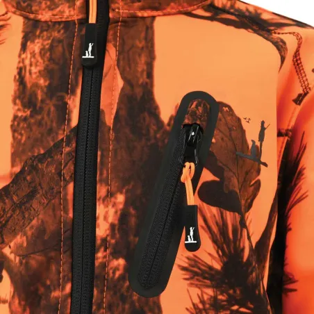 Blouson enfant Softshell Ghostcamo 3 poches polyester 6 à 16 ans