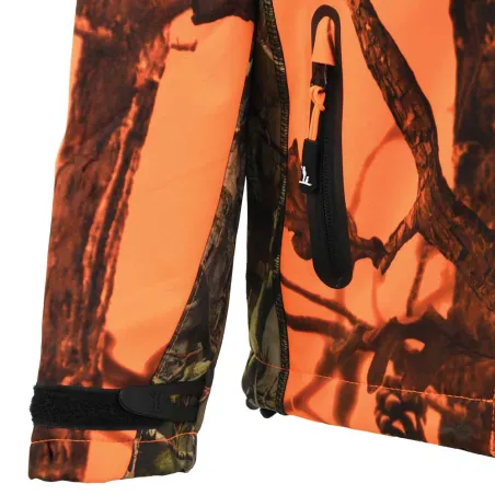 Blouson enfant Softshell Ghostcamo 3 poches polyester 6 à 16 ans