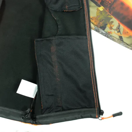 Blouson enfant Softshell Ghostcamo 3 poches polyester 6 à 16 ans