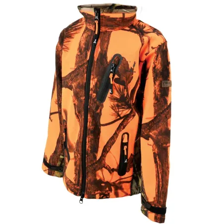 Blouson enfant Softshell Ghostcamo 3 poches polyester 6 à 16 ans