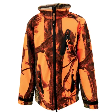 Blouson enfant Softshell Ghostcamo 3 poches polyester 6 à 16 ans