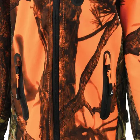 Blouson enfant Softshell Ghostcamo 3 poches polyester 6 à 16 ans